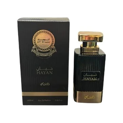רסאסי אל וויסאם חייאן - Rasasi Al Wisam Hayan 100ml E.D.P - בושם לגבר מקורי - בקבוק