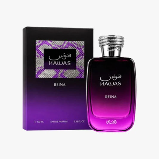 רסאסי הוואס ריינה - Rasasi Hawas Reina 100ml E.D.P - בושם יוניסקס מקורי - בקבוק ואריזה